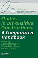 Studies in Ditransitive Constructions: A Comparative Handbook