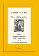 Der Briefwechsel zwischen Sigmund von Birken und Johann Michael Dilherr, Daniel Wülfer und Caspar von Lilien