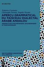 Aperçu grammatical du faisceau dialectal arabe andalou: Perspectives synchroniques, diachroniques et panchroniques