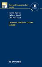 Directors & Officers (D & O) Liability