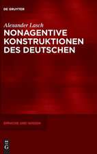 Nonagentive Konstruktionen des Deutschen