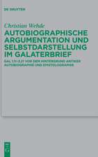 Wehde, C: Autobiographische Argumentation und Selbstdarstell