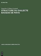 Structure du dialecte basque de Maya