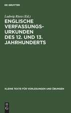 Englische Verfassungsurkunden des 12. und 13. Jahrhunderts