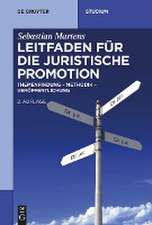 Leitfaden für die juristische Promotion