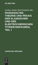 Maßanalyse : Theorie und Praxis der klassischen und der elektrochemischen Titrierverfahren: 1