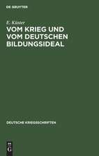 Vom Krieg und vom deutschen Bildungsideal