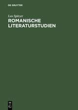 Romanische Literaturstudien: 1936–1956