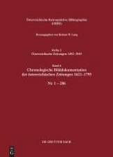 Chronologische Bilddokumentation der österreichischen Zeitungen 1621-1795