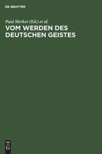 Vom Werden des deutschen Geistes: Festgabe Gustav Ehrismann zum 8. Oktober 1925 dargebracht von Freunden und Schülern