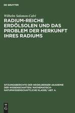 Radium-reiche Erdölsolen und das ProSem der Herkunft ihres Radiums