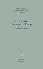 Modals in the Languages of Europe: A Reference Work