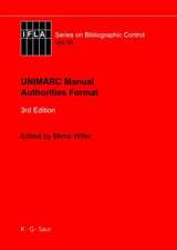 UNIMARC Manual: Authorities Format