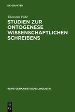 Studien zur Ontogenese wissenschaftlichen Schreibens