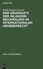 Der Grundsatz der Inländerbehandlung im internationalen Urheberrecht