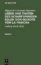 Miguel de Cervantes Saavedra: Leben und Thaten des scharfsinnigen Edlen Don Quixote von la Mancha. Band 3