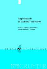 Explorations in Nominal Inflection