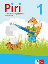 Piri 1-4. Paket Hausaufgabenheft in Druckschrift (5er-Paket) Klasse 1