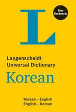 Langenscheidt Universal Dictionary Korean