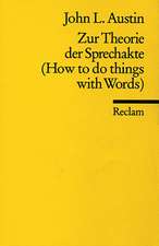 Zur Theorie der Sprechakte. (How to do things with Words)