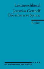 Die schwarze Spinne. Lektüreschlüssel für Schüler