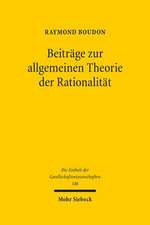 Beitrage Zur Allgemeinen Theorie Der Rationalitat: Ubers. V. Felix Wolter