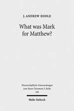 What Was Mark for Matthew?