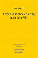 Betriebsstättenbesteuerung nach dem AOA