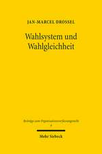 Wahlsystem und Wahlgleichheit