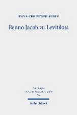 Benno Jacob zu Levitikus