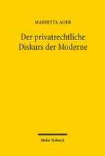 Der privatrechtliche Diskurs der Moderne