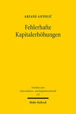 Fehlerhafte Kapitalerhöhungen