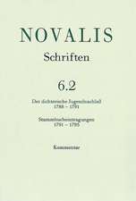 Novalis Schriften: Der Dichterische Jugendnachlass (1788-1791) Und Stammbucheintragungen (