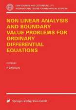 Non Linear Analysis and Boundary Value Problems for Ordinary Differential Equations