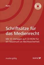 Schriftsätze für das Medienrecht (Österreichisches Recht)