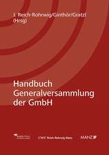 Handbuch Generalversammlung der GmbH