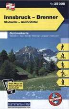 KuF Österreich Outdoorkarte 07 Innsbruck - Brenner 1 : 35 000