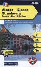 KuF Elsass / Vogesen Outdoorkarte 07 Elsass - Strasbourg 1 : 50 000