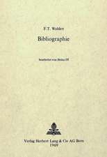 Friedrich Traugott Wahlen - Bibliographie