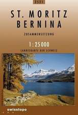 Swisstopo 1 : 25 000 St. Moritz Bernina