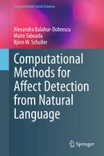 Computational Methods for Affect Detection from Natural Language