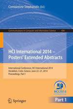 HCI International 2014 - Posters' Extended Abstracts: International Conference, HCI International 2014, Heraklion, Crete, June 22-27, 2014. Proceedings, Part I