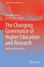 The Changing Governance of Higher Education and Research: Multilevel Perspectives