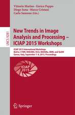 New Trends in Image Analysis and Processing -- ICIAP 2015 Workshops: ICIAP 2015 International Workshops, BioFor, CTMR, RHEUMA, ISCA, MADiMa, SBMI, and QoEM, Genoa, Italy, September 7-8, 2015, Proceedings