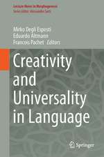 Creativity and Universality in Language