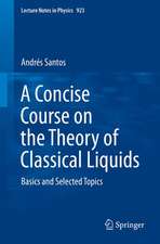 A Concise Course on the Theory of Classical Liquids