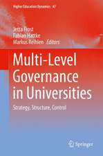 Multi-Level Governance in Universities: Strategy, Structure, Control