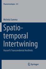 Spatio-temporal Intertwining: Husserl’s Transcendental Aesthetic