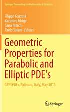 Geometric Properties for Parabolic and Elliptic PDE's: GPPEPDEs, Palinuro, Italy, May 2015