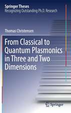 From Classical to Quantum Plasmonics in Three and Two Dimensions